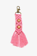 Load image into Gallery viewer, Assorted 4-Pack Handmade Macrame Fringe Keychain
