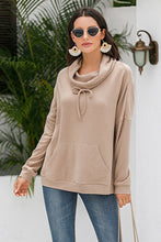 Load image into Gallery viewer, Cowl Neck Drop Shoulder Sweatshirt
