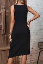 Load image into Gallery viewer, Asymmetrical Hem Twisted Sleeveless Dress
