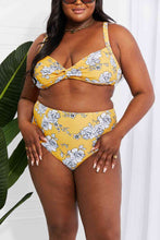 Load image into Gallery viewer, Marina West Swim Take A Dip Twist High-Rise Bikini in Mustard
