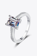 Load image into Gallery viewer, 925 Sterling Silver Side Stone Moissanite Ring
