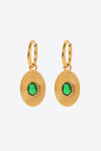 Load image into Gallery viewer, Stainless Steel Oval Dangle Earrings

