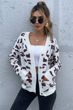 Load image into Gallery viewer, Animal Print Button Front Sweater Cardigan
