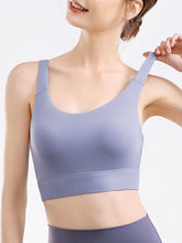 Load image into Gallery viewer, Scoop Neck Wide Strap Active Bra
