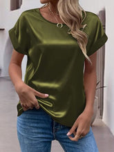 Load image into Gallery viewer, Round Neck Short Sleeve T-Shirt
