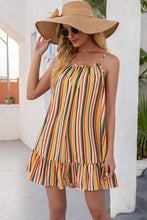 Load image into Gallery viewer, Striped Ruffle Hem Dress
