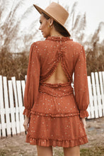 Load image into Gallery viewer, Glitter Stars Backless Ruffle Dress
