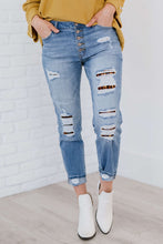 Load image into Gallery viewer, Kancan Untamed Full Size Run Leopard Lined Skinny Jeans
