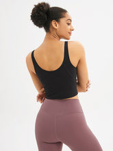 Load image into Gallery viewer, Scoop Neck Wide Strap Active Tank
