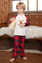 Load image into Gallery viewer, Rudolph Graphic Long Sleeve Top and Plaid Pants Set
