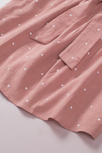 Load image into Gallery viewer, Polka Dot Tie-Back Puff Sleeve Blouse
