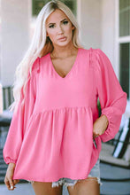 Load image into Gallery viewer, V-Neck Babydoll Top
