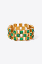 Load image into Gallery viewer, Contrast Stainless Steel 18K Gold-Plated Ring
