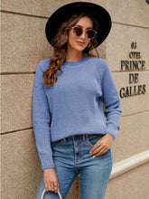 Load image into Gallery viewer, Round Neck Raglan Sleeve Sweater
