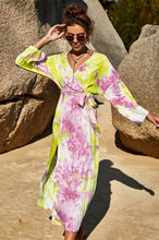 Load image into Gallery viewer, Tie Dye Wrap Maxi Dress
