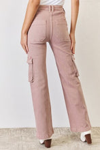 Load image into Gallery viewer, RISEN Full Size High Rise Cargo Wide Leg Jeans
