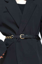 Load image into Gallery viewer, PU Chain Skinny Belt
