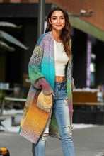 Load image into Gallery viewer, Gradient Button Down Duster Cardigan with Pockets
