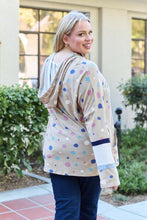 Load image into Gallery viewer, Celeste Design Full Size Polka Dot Drawstring Hoodie
