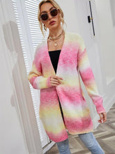 Load image into Gallery viewer, Full Size Gradient Open Front Cardigan
