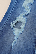 Load image into Gallery viewer, Distressed Frayed Hem Flare Jeans
