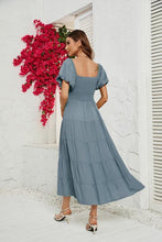 Load image into Gallery viewer, Smocked Square Neck Tiered Dress
