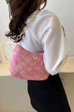 Load image into Gallery viewer, Butterfly Decor PU Leather Shoulder Bag
