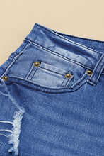 Load image into Gallery viewer, Distressed Flare Leg Jeans with Pockets
