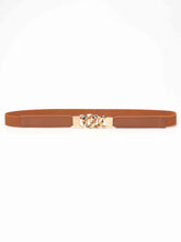 Load image into Gallery viewer, Zinc Alloy Buckle Elastic PU Belt
