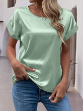 Load image into Gallery viewer, Round Neck Short Sleeve T-Shirt
