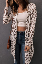 Load image into Gallery viewer, Leopard Long-Sleeve Open Front Cardigan
