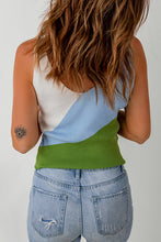 Load image into Gallery viewer, Color Block Ribbed Scoop Neck Knit Tank
