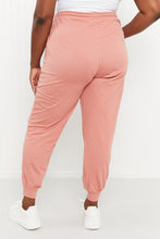 Load image into Gallery viewer, Zenana Full Size Drawstring Waist Joggers in Ash Rose
