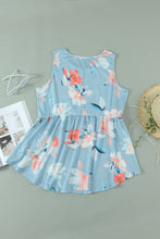Load image into Gallery viewer, Floral Peplum Tank Top
