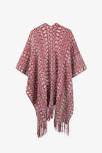 Load image into Gallery viewer, Open Front Fringe Hem Poncho
