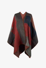 Load image into Gallery viewer, Color Block Open Front Poncho
