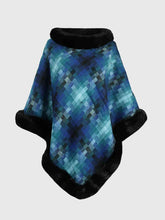 Load image into Gallery viewer, Faux Fur Trim Poncho
