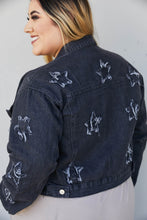 Load image into Gallery viewer, Sweet Generis Star-Crossed Full Size Run Cropped Denim Jacket
