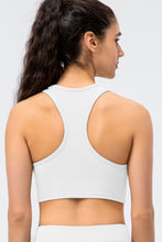 Load image into Gallery viewer, Ribbed Cropped Yoga Racerback Tank Top
