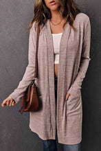 Load image into Gallery viewer, Long Sleeve Open Front Cardigan with Pocket
