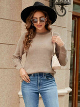 Load image into Gallery viewer, Round Neck Raglan Sleeve Sweater
