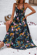 Load image into Gallery viewer, Smocked Slit Tied Printed Dress
