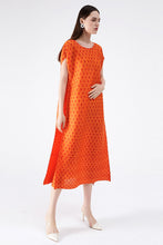 Load image into Gallery viewer, Polka Dot Accordion Pleated Midi Dress
