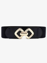 Load image into Gallery viewer, Geometric Buckle Elastic Wide Belt

