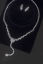 Load image into Gallery viewer, Fashionable Cubic Zirconia Necklace and Dangel Earrings Set

