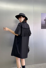 Load image into Gallery viewer, Button Down Pleated Shirt Dress
