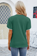 Load image into Gallery viewer, Round Neck Petal Sleeve T-Shirt
