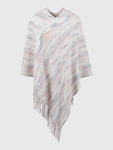 Load image into Gallery viewer, Fringe Hem Hooded Poncho
