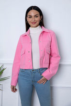 Load image into Gallery viewer, Snap Down Collared Neck Jacket
