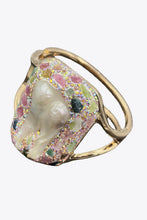 Load image into Gallery viewer, Random-Shape Natural Stone Brass Bracelet
